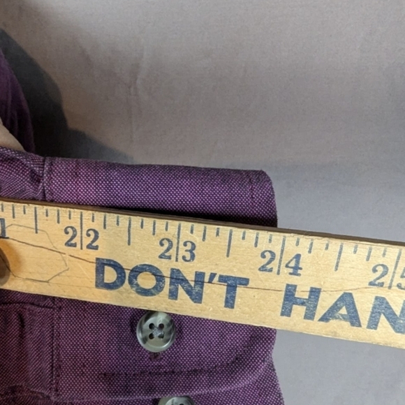 TwentyX rodeo Western shirt size label missing, purple thick fabric large or XL - Picture 7 of 8
